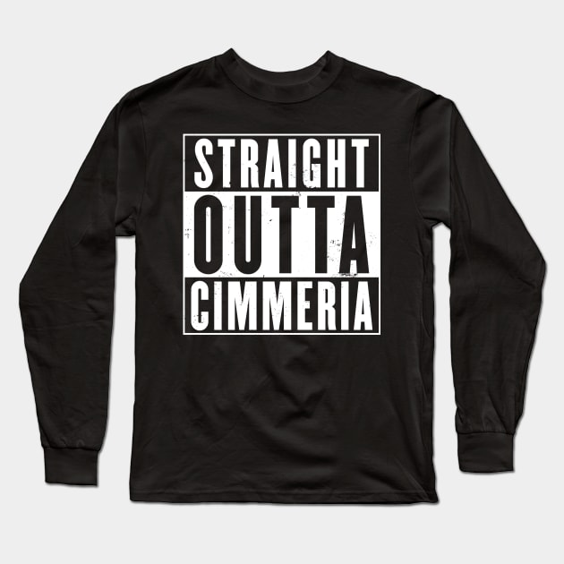 Straight Outta Cimmeria Long Sleeve T-Shirt by DevilOlive